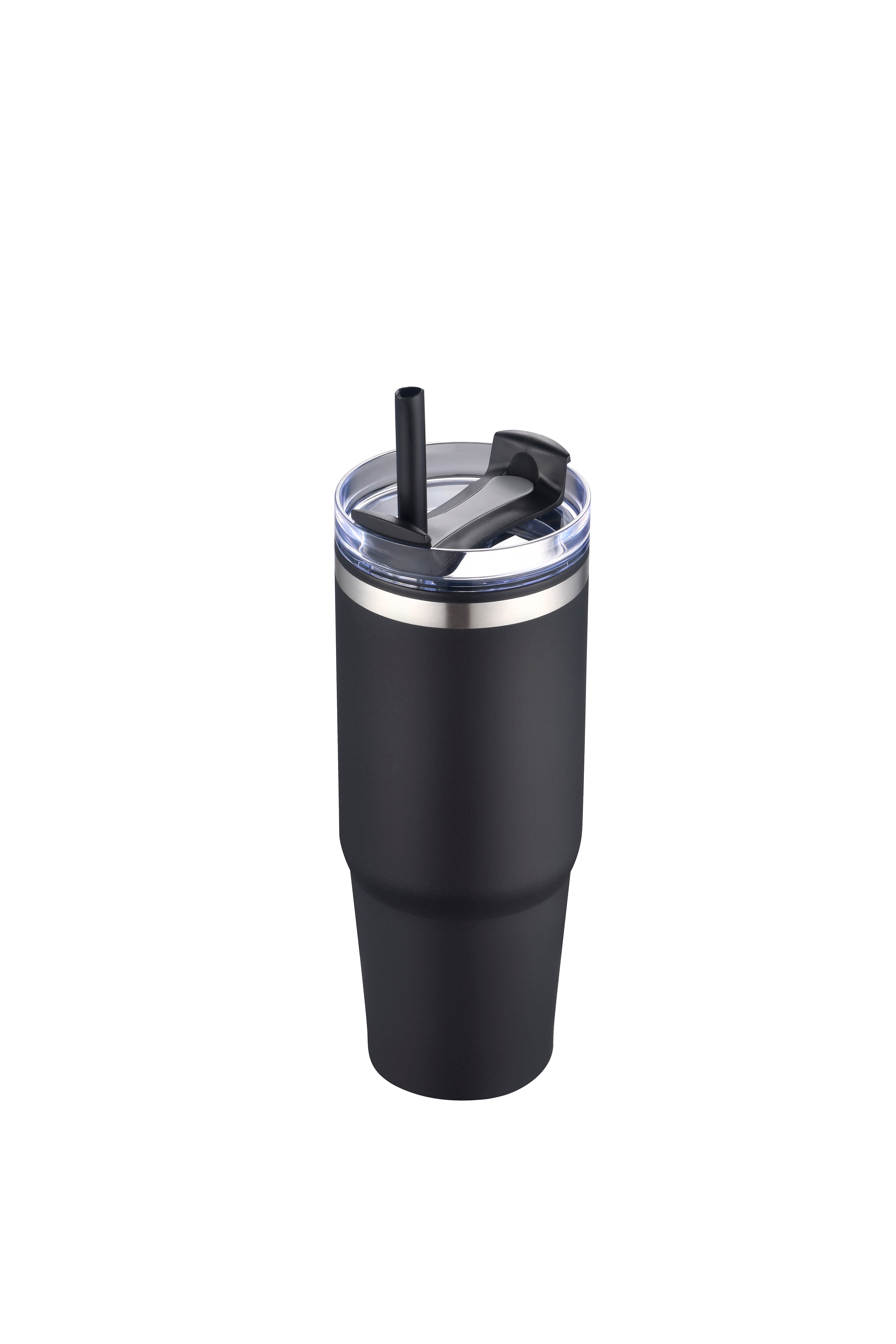 1-611U 30 oz Straw Double Wall Stainless Tumbler with Plastic Liner