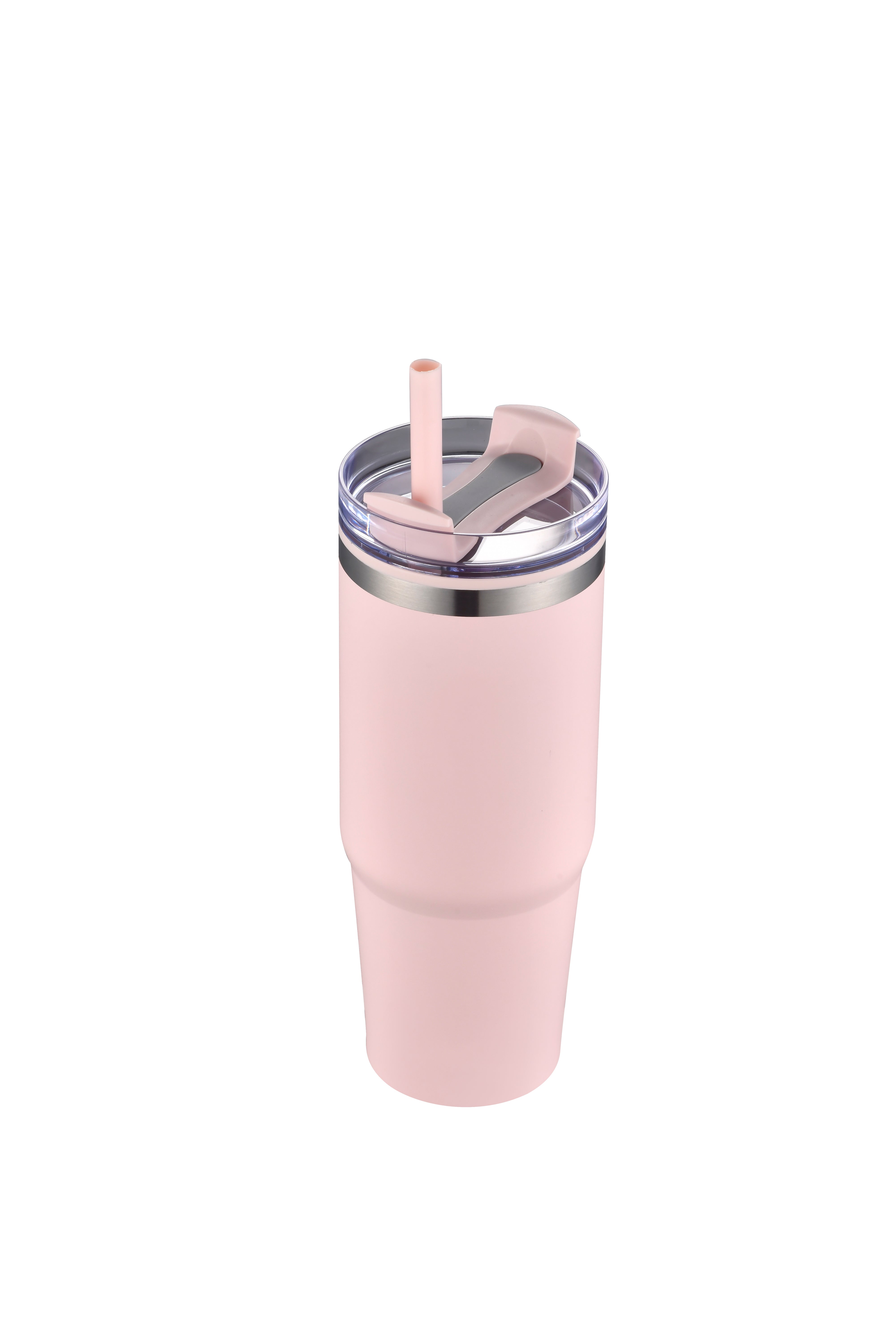 1-611U 30 oz Straw Double Wall Stainless Tumbler with Plastic Liner