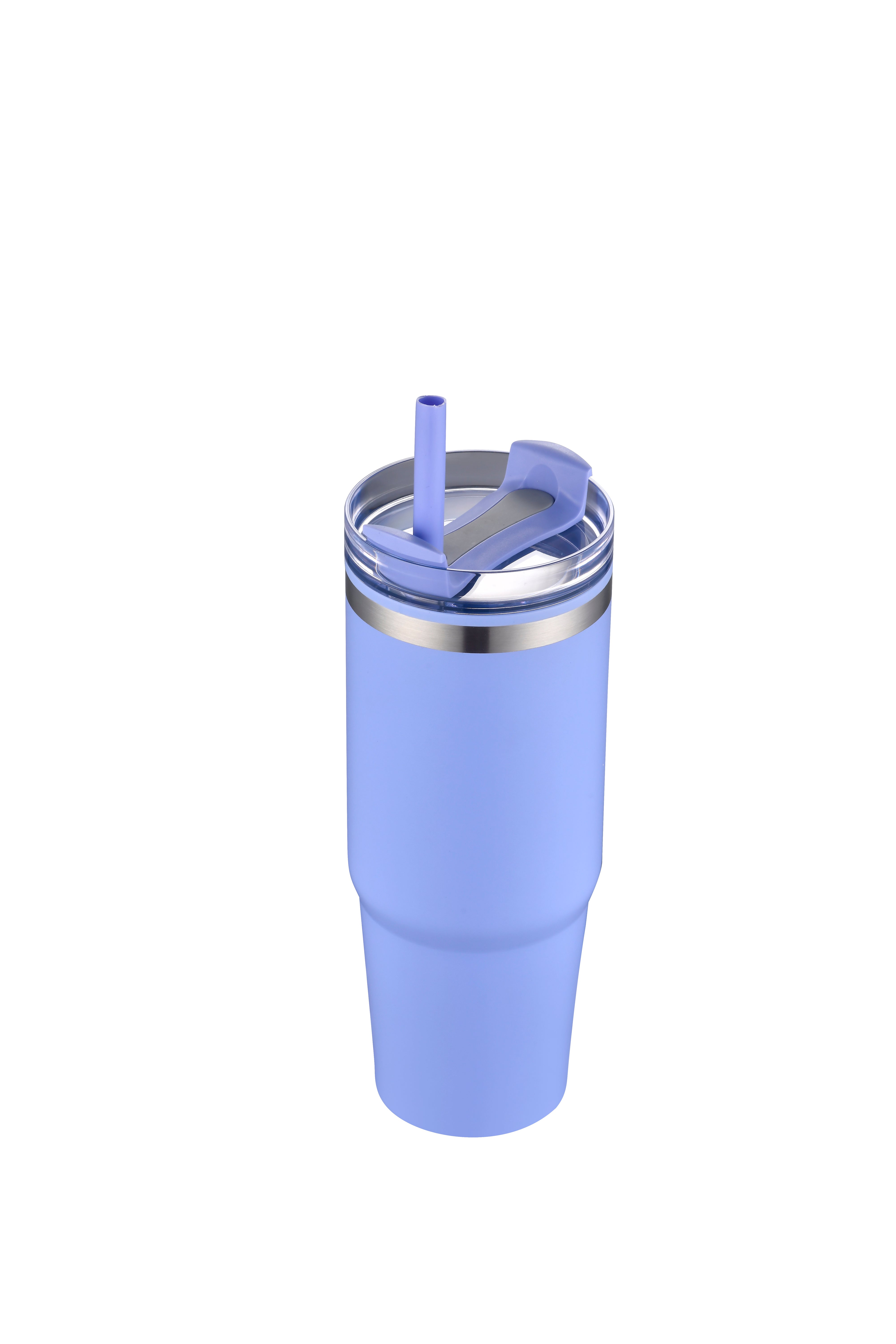 1-611U 30 oz Straw Double Wall Stainless Tumbler with Plastic Liner