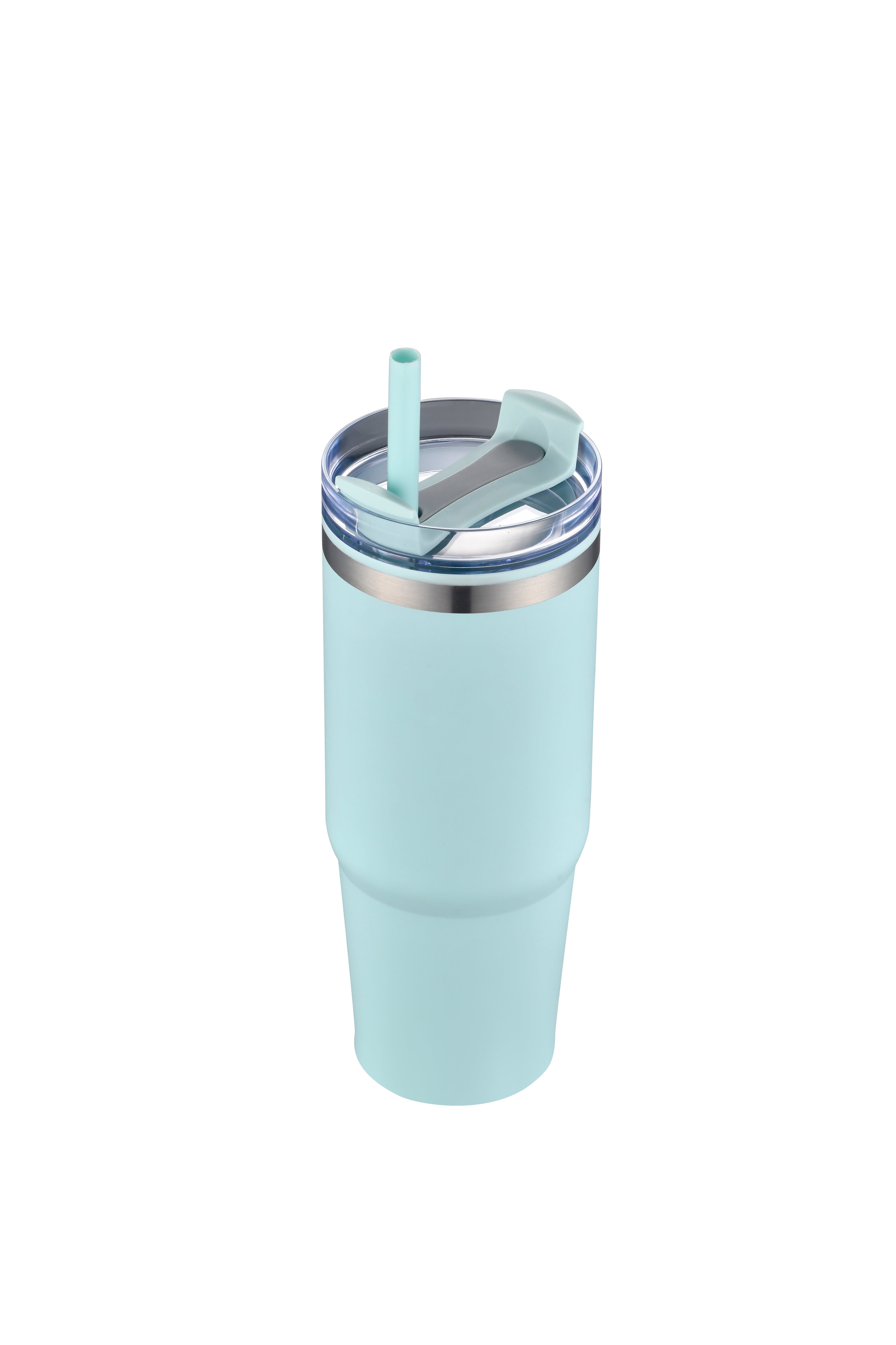 1-611U 30 oz Straw Double Wall Stainless Tumbler with Plastic Liner