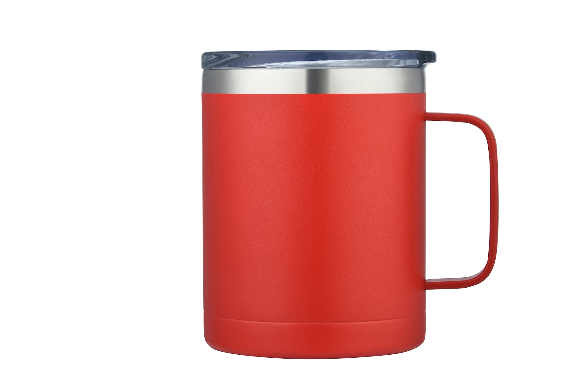 16315SP 14oz Powder Coated Stainless Vacuum Camp Mug w/ Handle