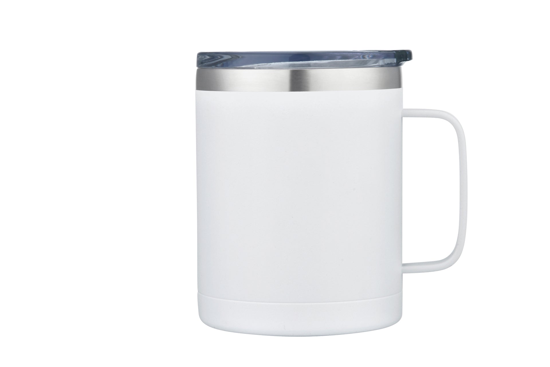 16315SP 14oz Powder Coated Stainless Vacuum Camp Mug w/ Handle