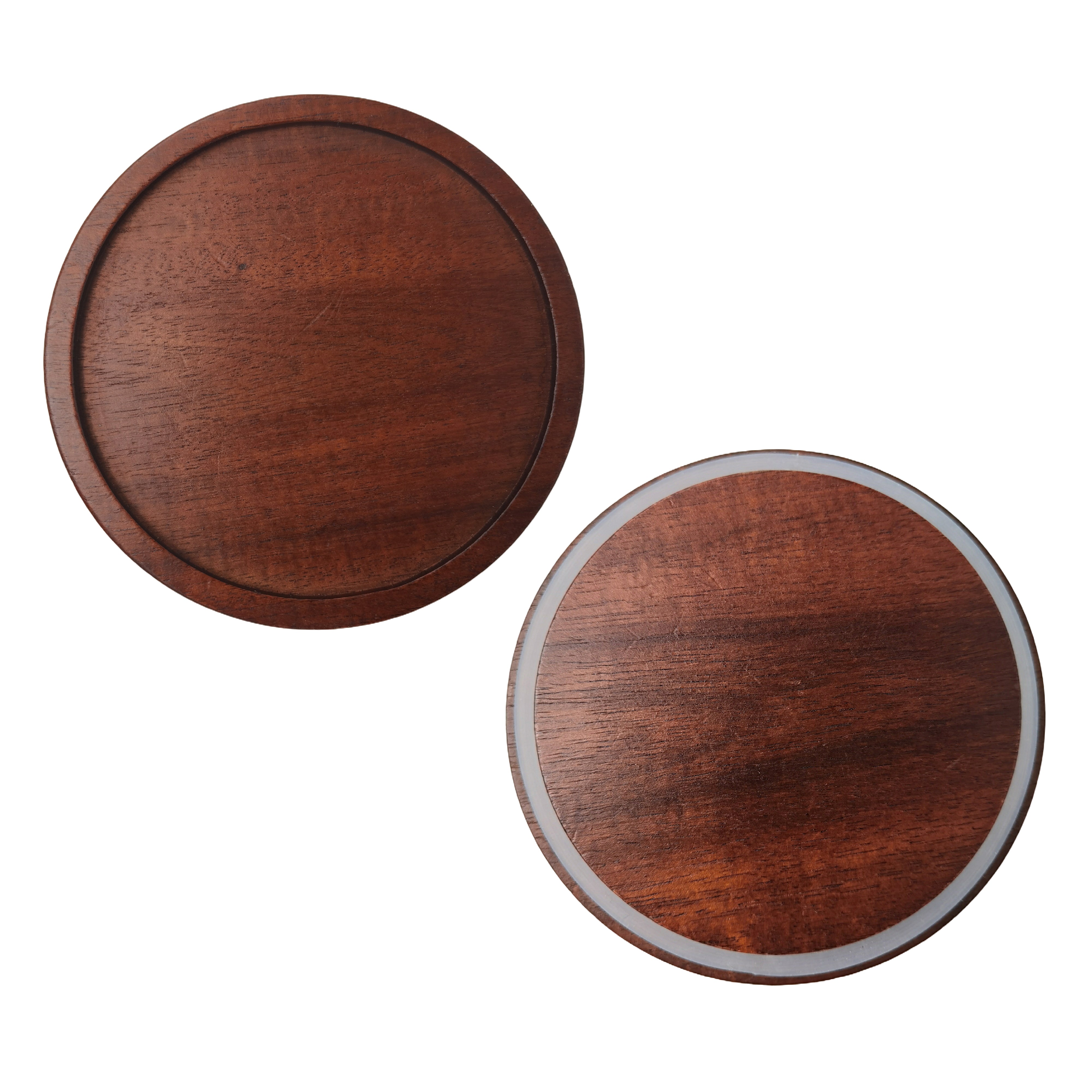 2-551U Earth 16 oz Stone Ceramic Mug with Wood Lid