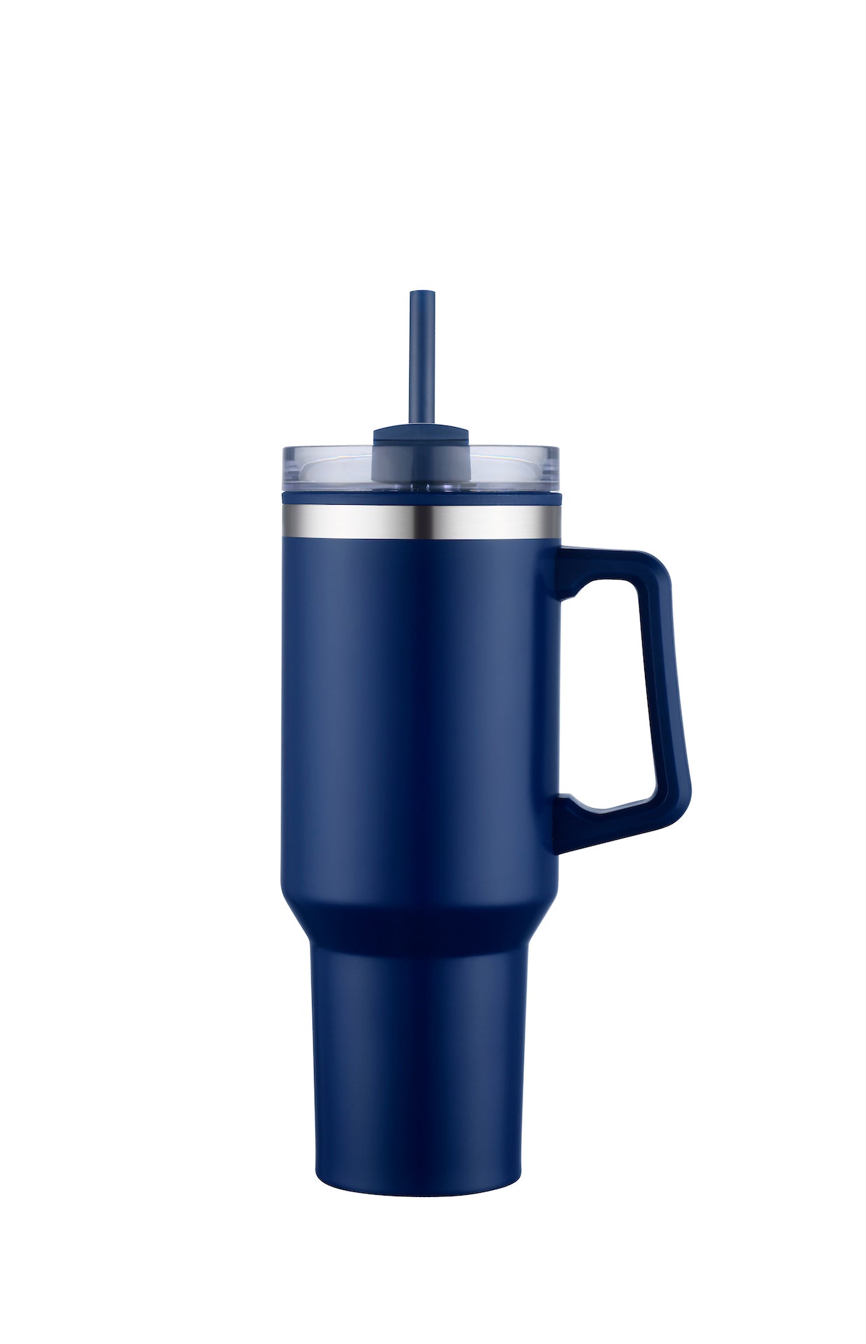 1-014U 40oz Insulated Travel Mug w/ Handle and Straw