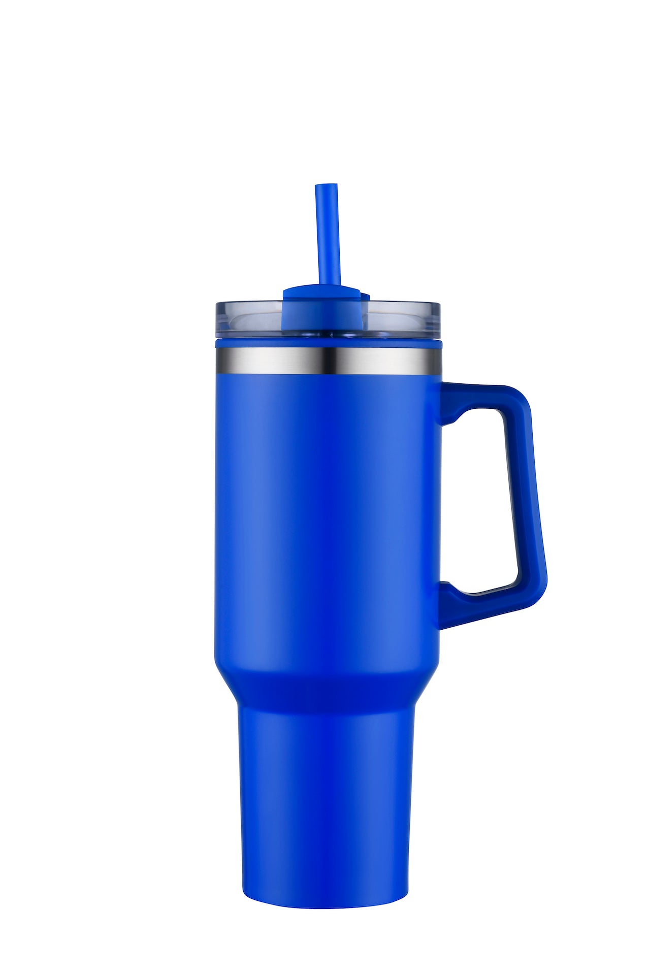 1-014U 40oz Insulated Travel Mug w/ Handle and Straw