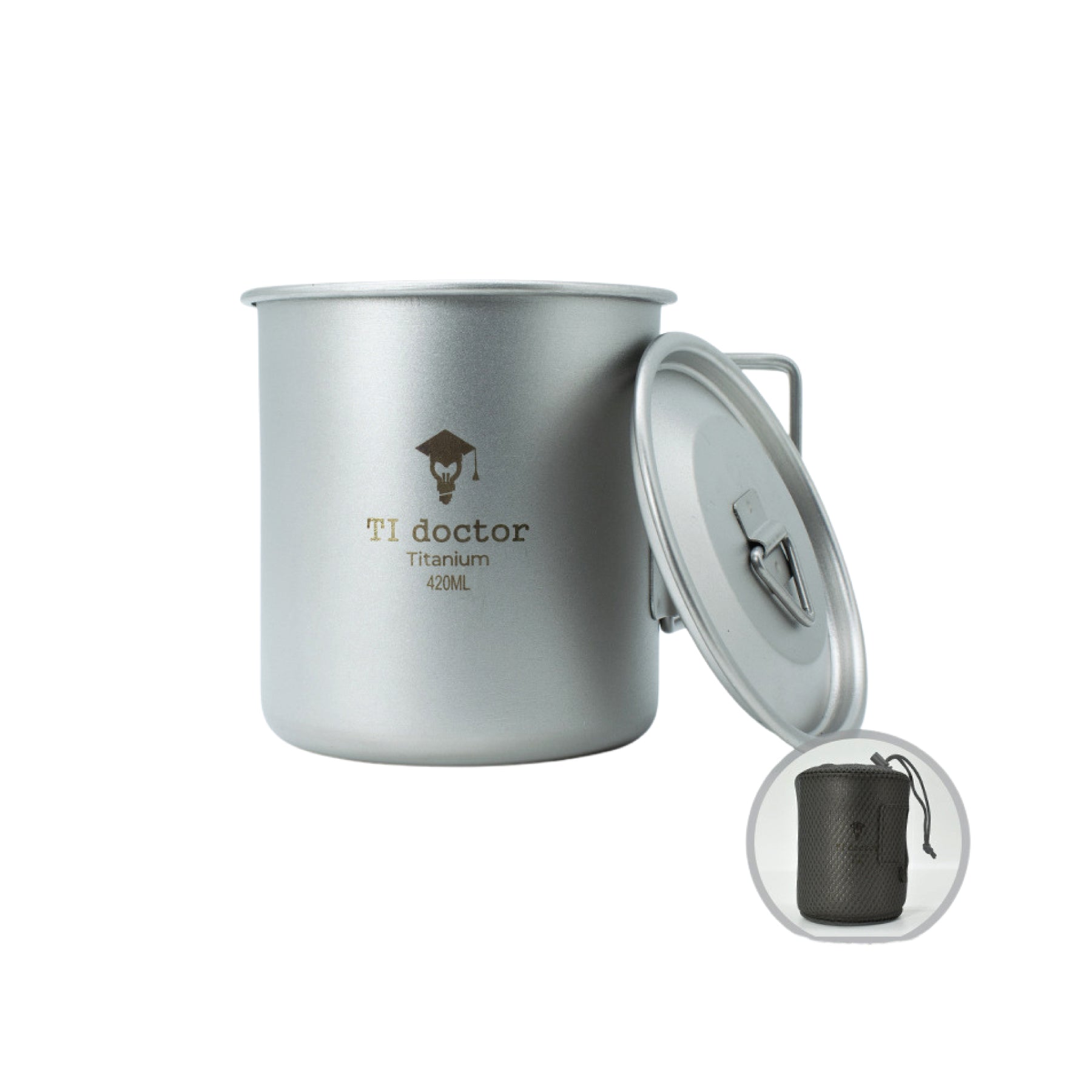 204TN Everest Ultralight Titanium Camping Mug (12oz/14oz/16oz)