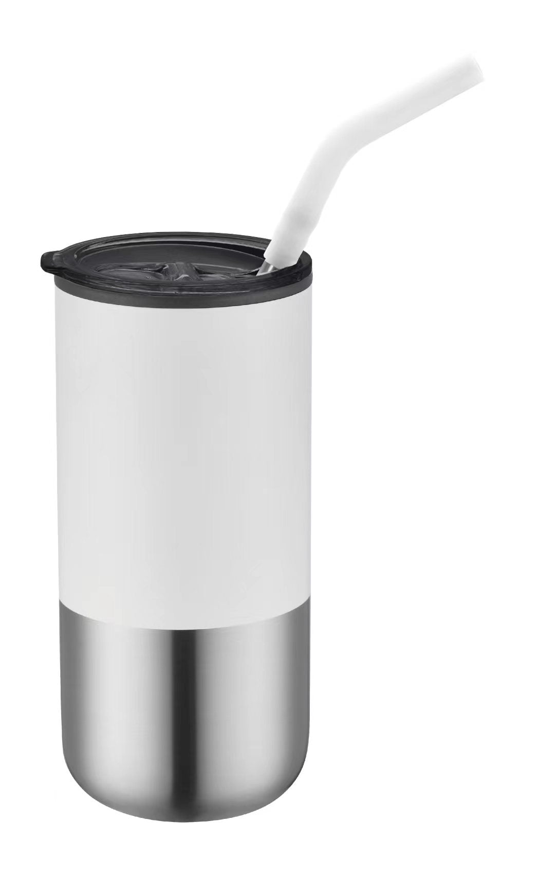 1-881U 16oz Double Wall Tumbler w/ Straw