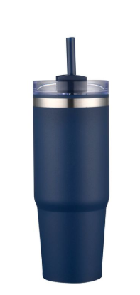 1-611U 30 oz Straw Double Wall Stainless Tumbler with Plastic Liner