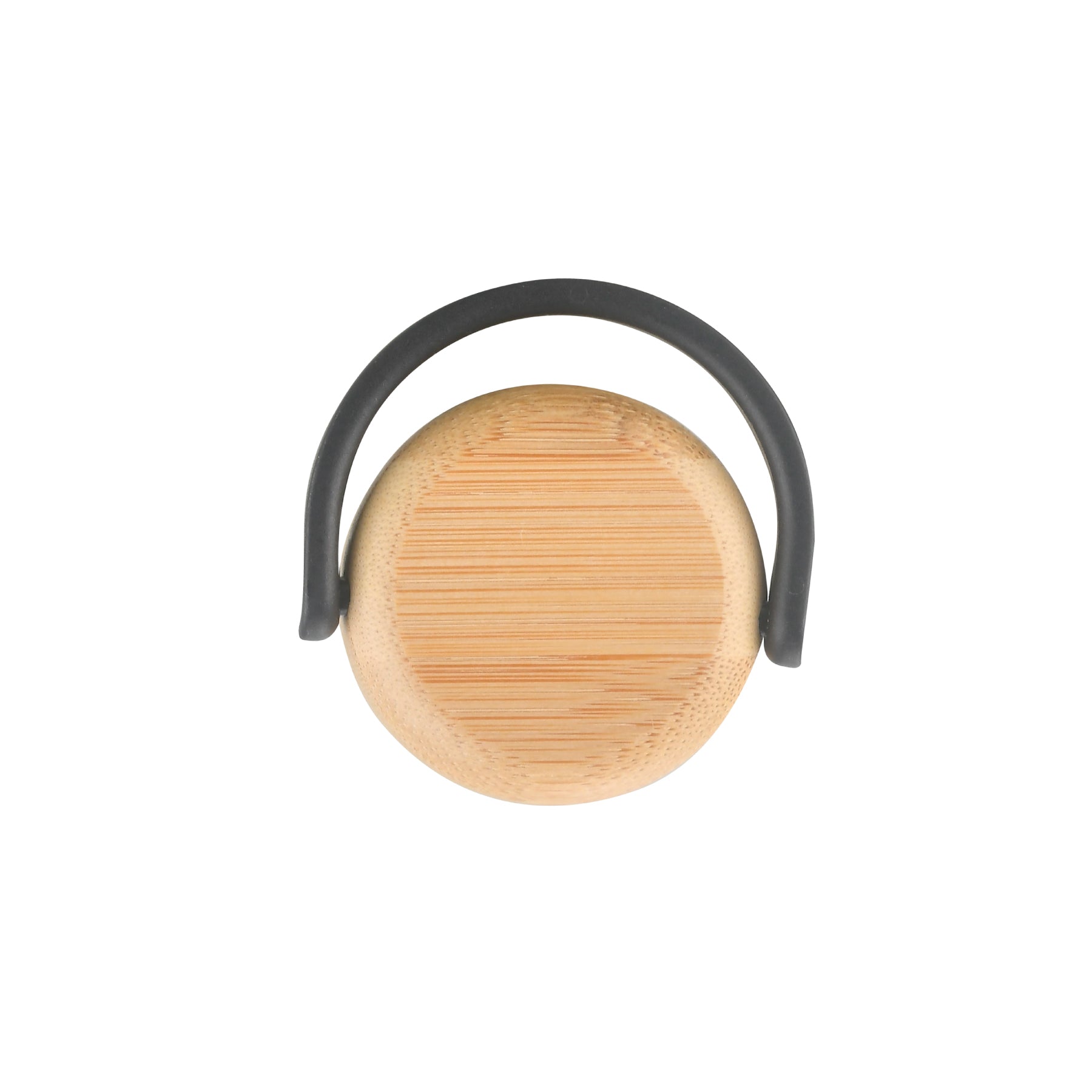 4-332U Vivid 21oz Ribbed Bamboo Carry Glass Bottle
