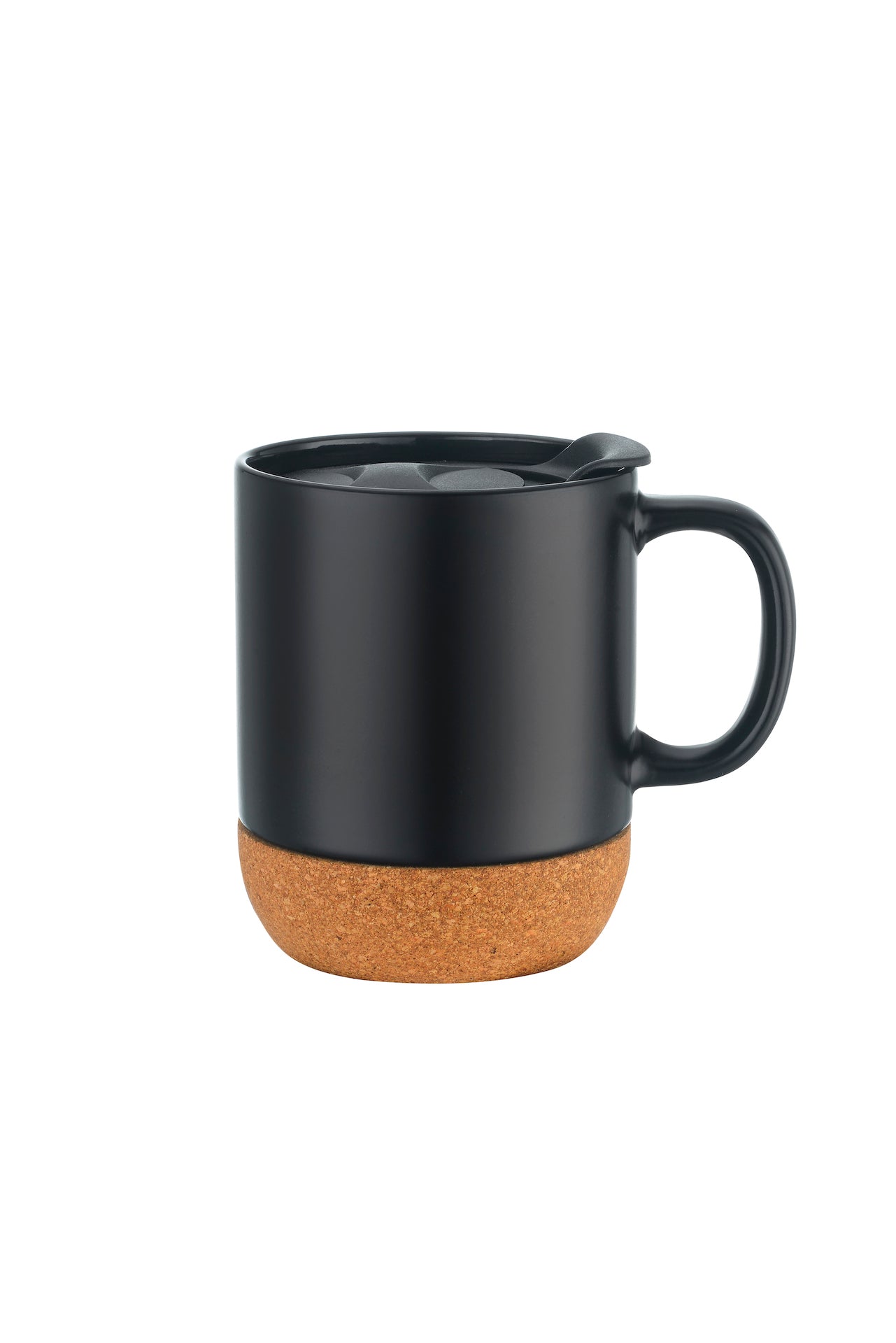 2-333U 12oz Cork Base Ceramic Mug w/ Lid