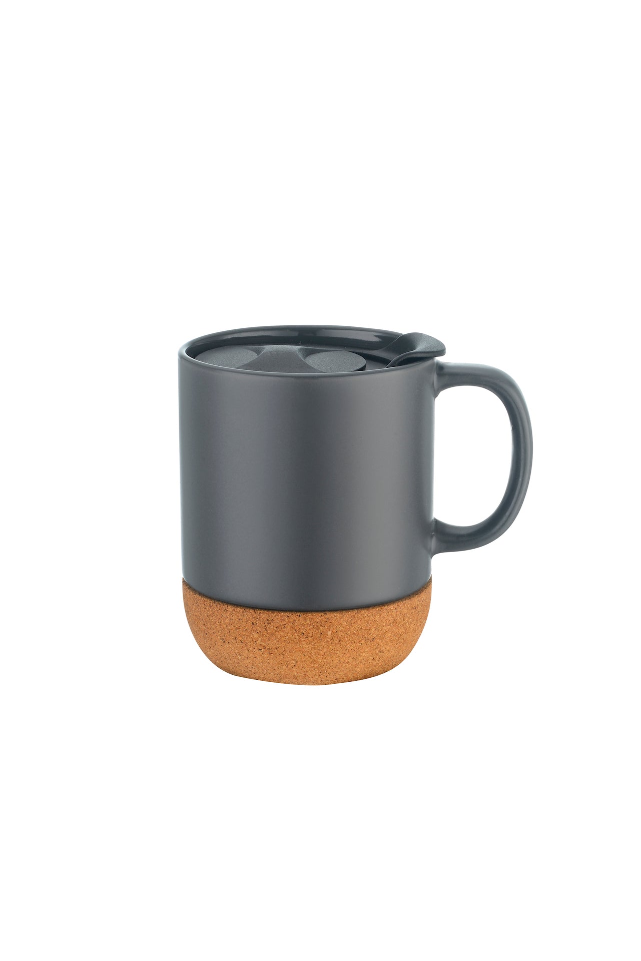 2-333U 12oz Cork Base Ceramic Mug w/ Lid