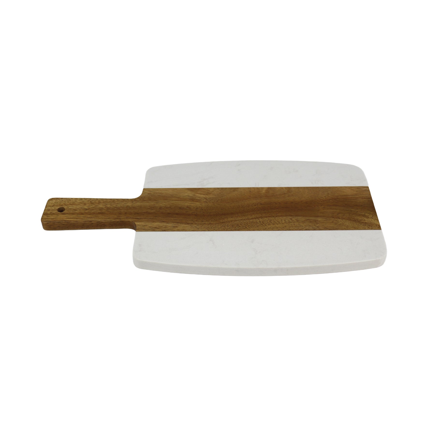 7-100U Marble Acacia Paddle Cutting Board (7.5" x 15")