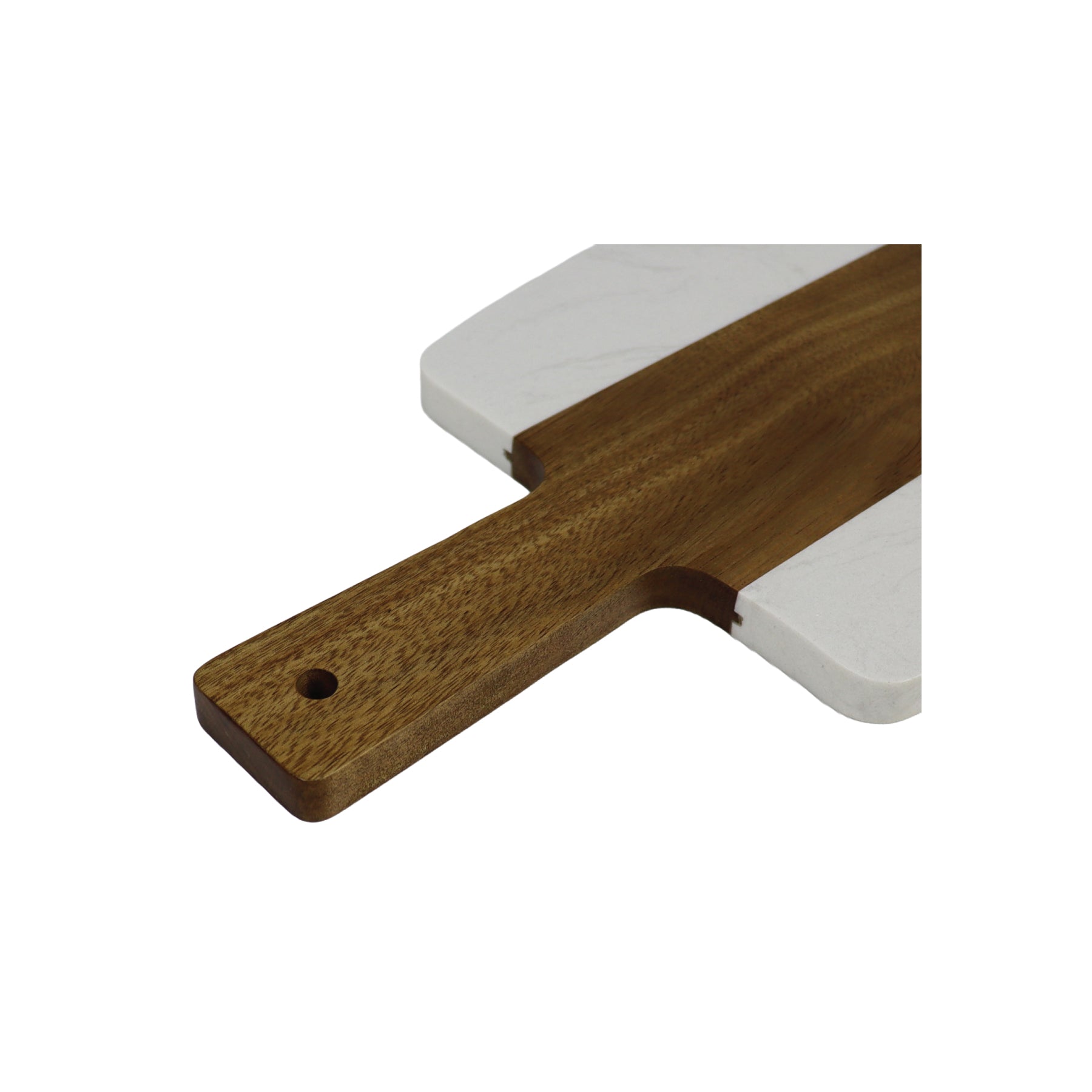 7-100U Marble Acacia Paddle Cutting Board (7.5" x 15")