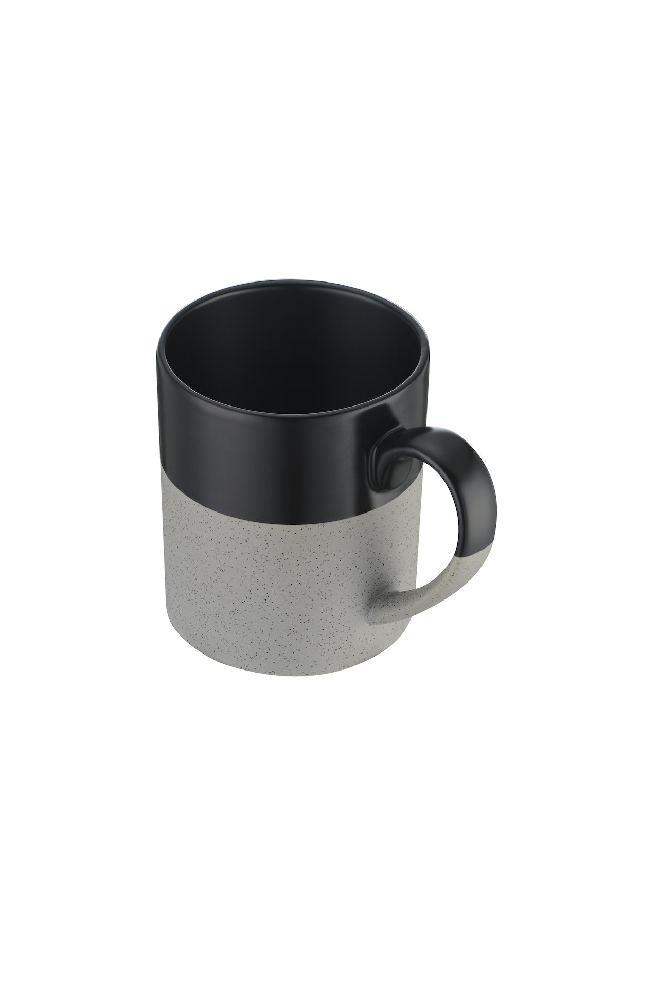 2-111U 15oz Two-tone Speckled and Glazed Ceramic Mug