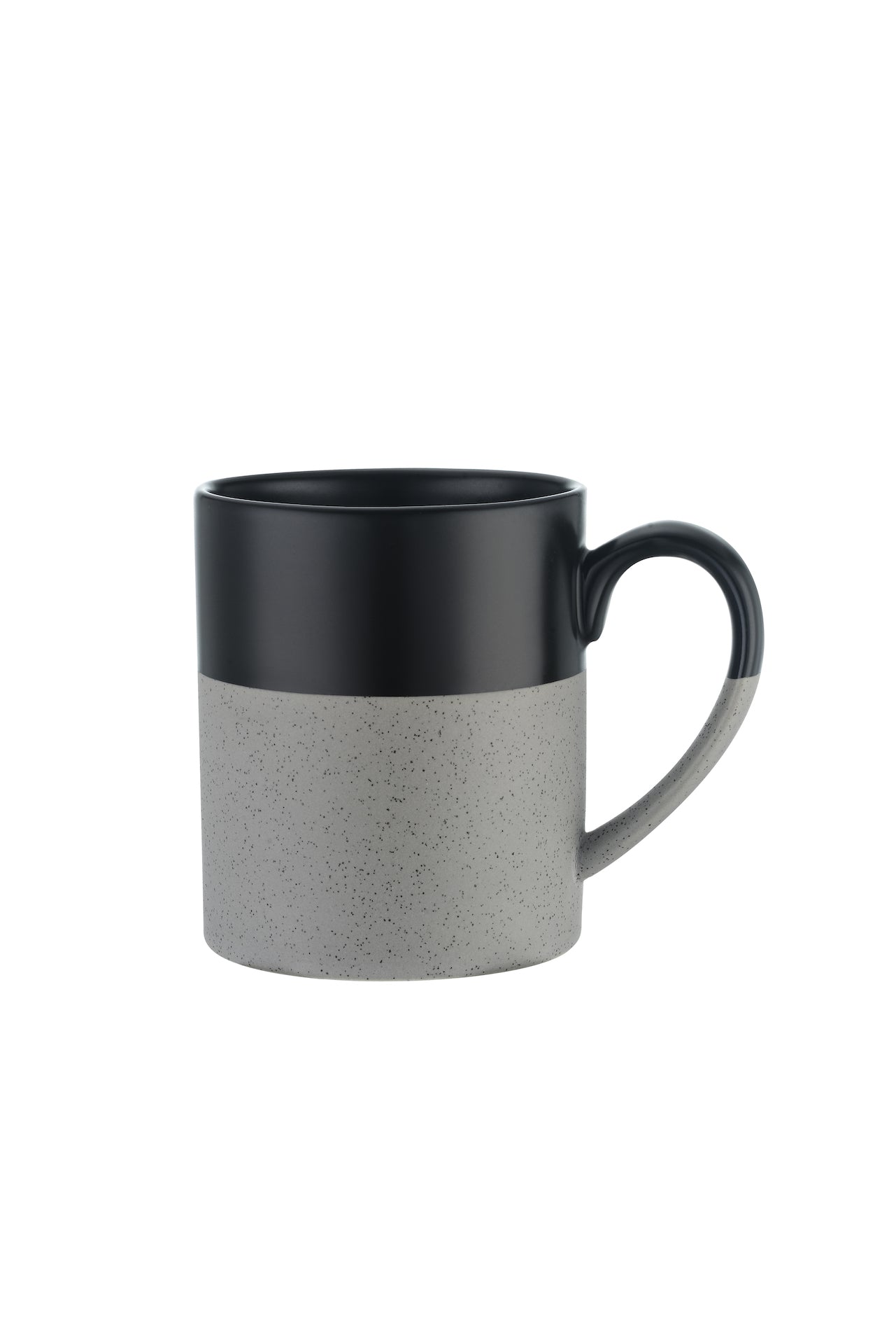 2-111U 15oz Two-tone Speckled and Glazed Ceramic Mug