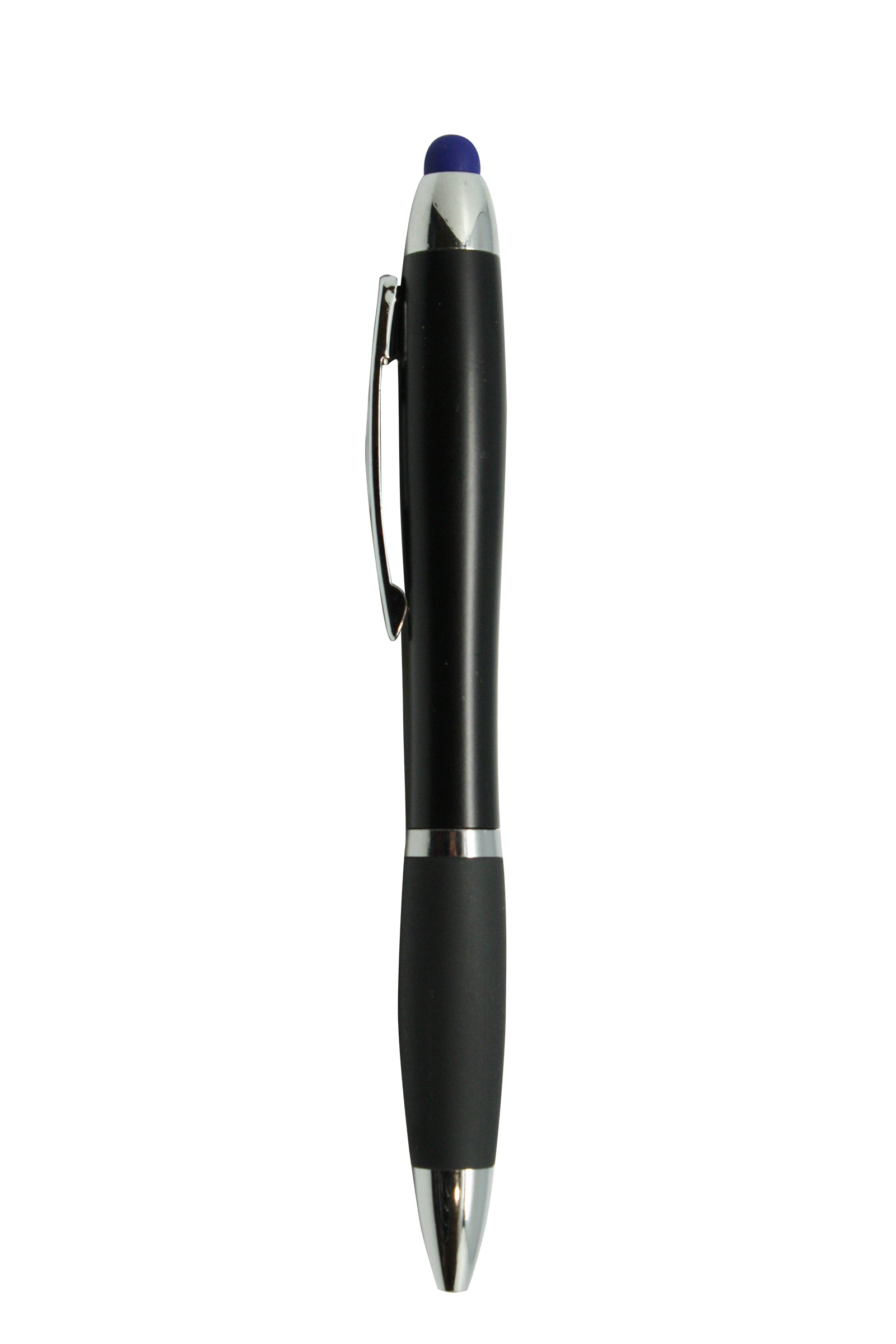 KP10019PS Curvy Plastic Light Up Pen with Stylus