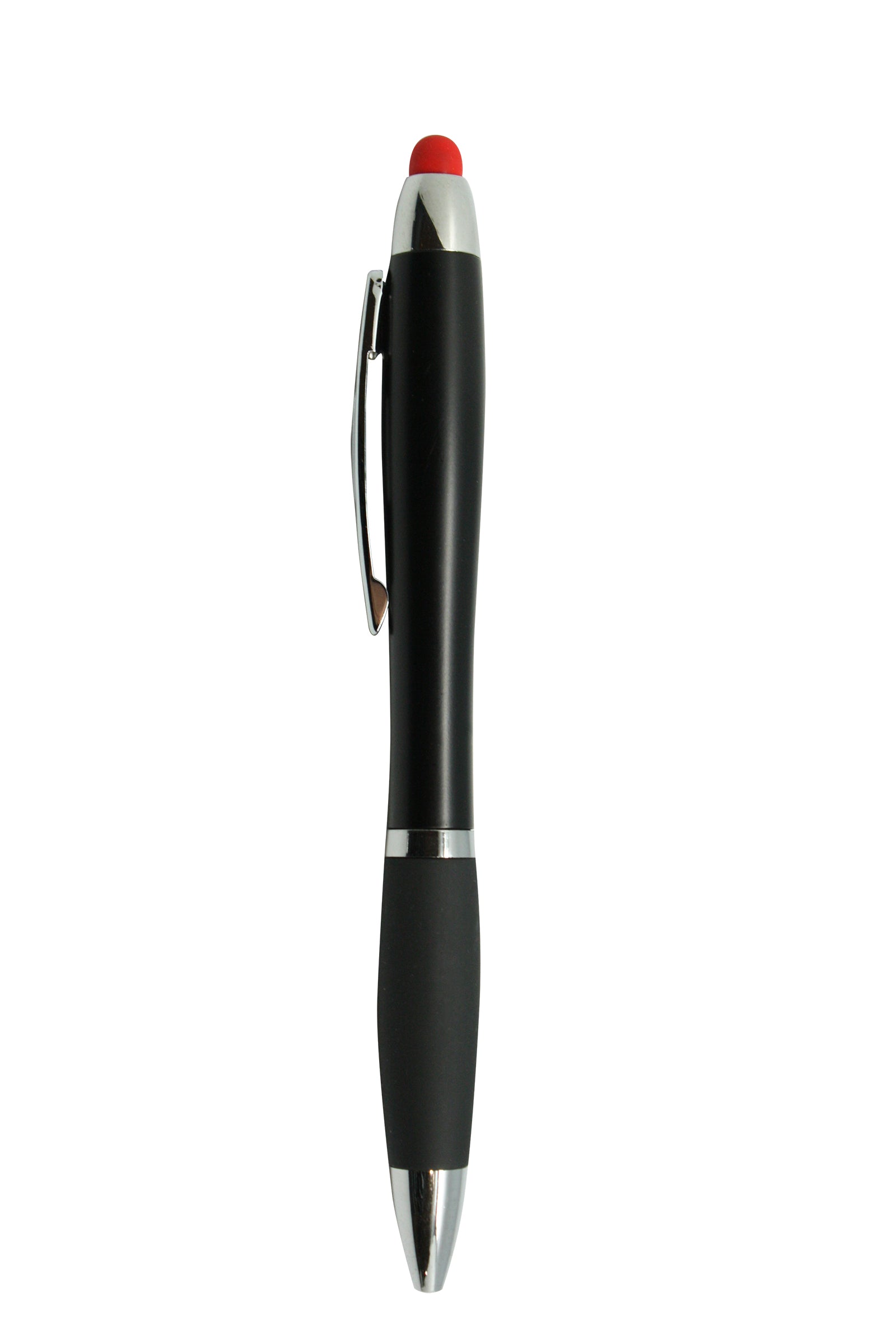 KP10019PS Curvy Plastic Light Up Pen with Stylus